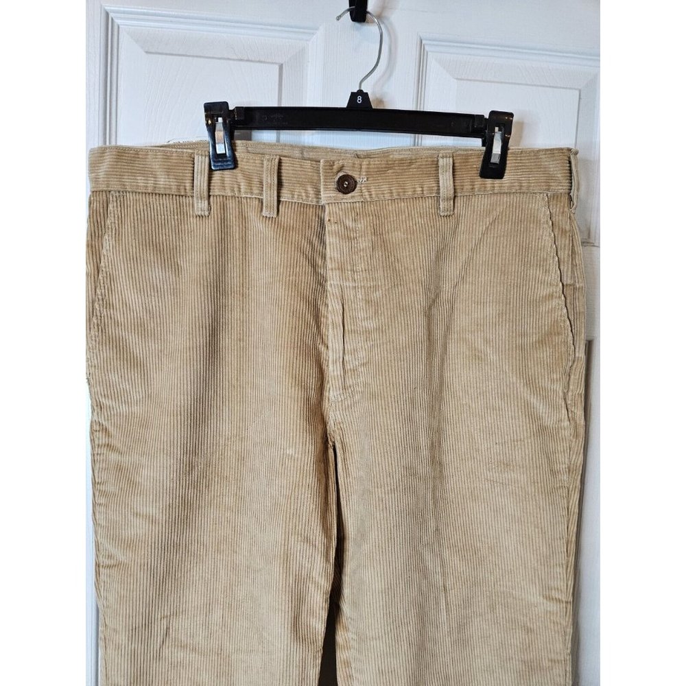 70s Wrangler Wrapid Transit Corduroy Bell Bottom Pants Flare 38 x 34 NWT Tan USA - Picture 4 of 11
